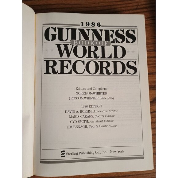 Guinness Book Of World‎ Records 1986 Special Edition Hardcover - Picture 3 of 5
